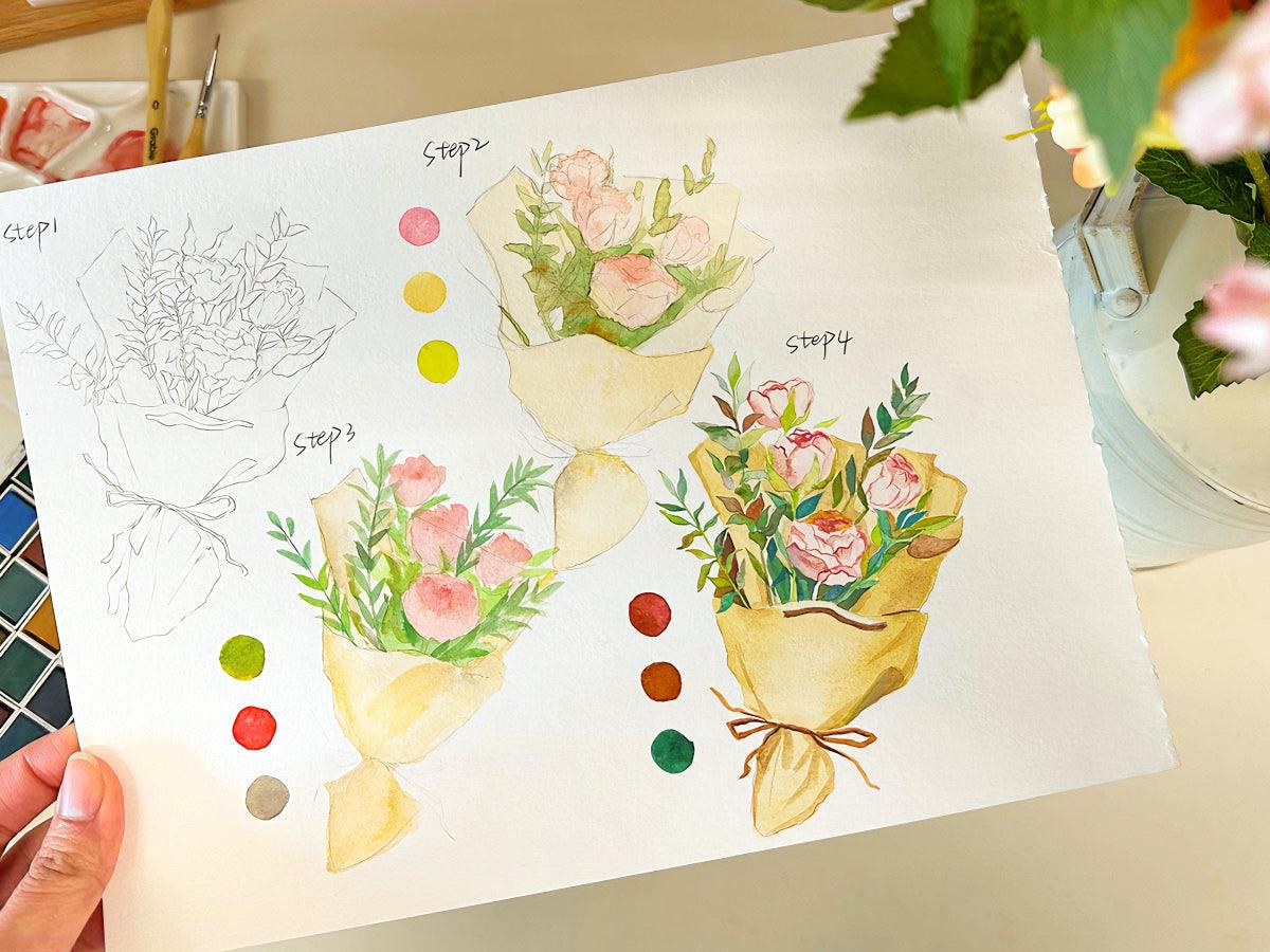How To Draw A Bouquet - Grabie