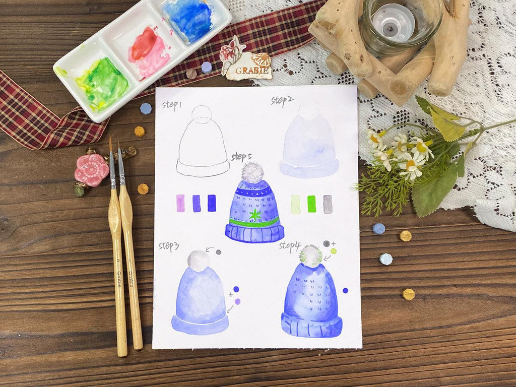 How to Draw a Woolen Hat？