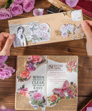 240 Pcs Vintage Rose Letter Sticker Set