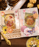 60 Pcs Elegance Mucha Girl Sticker Set