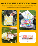 Watercolor Travel Set of 100 With Brush