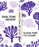 Dual Tone Brush Tip Acrylic Paint Marker Set of 36