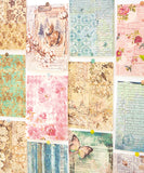 120 Sheets Market Bloom Material Paper Set