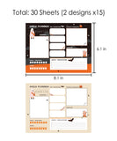 30 sheets Halloween Exclusive Daily Planner