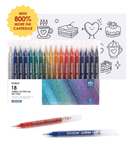 Iridescent Glitter Gel Ink Pen Set Of 18