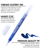 Iridescent Glitter Gel Ink Pen Set Of 18