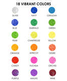 Jumbo Iridescent Glitter Gel Ink Pen Set Of 18