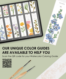 12 Sheets 140lb Watercolor Coloring Bookmarks - Townhouse Edition