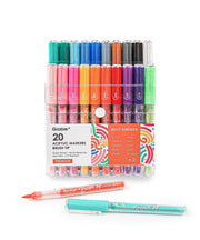 Easy-flow Brush Tip Acrylic Paint Marker Set Of 20