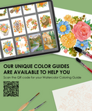 15 Sheets 140LB Autumn-Themed Watercolor Coloring Book