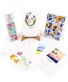 Watercolor Coloring Bookmarks & Calendar Bundle