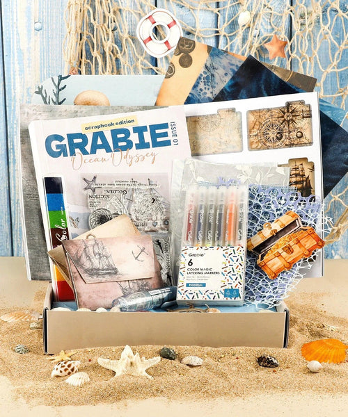 Ocean Odyssey-Themed Grabie Scrapbook Club Box