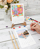 12-Month Watercolor Calendar Set For 2025