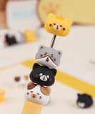 Cat Diary Bead Gel Pen Set Of 2