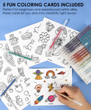 Capped Iridescent Glitter Gel Ink Pen Set Of 18