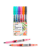 Dual-Tip Notetaking Pen Set Of 6