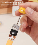 Cat Diary Bead Gel Pen Set Of 2