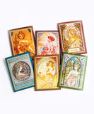 60 Pcs Elegance Mucha Girl Sticker Set