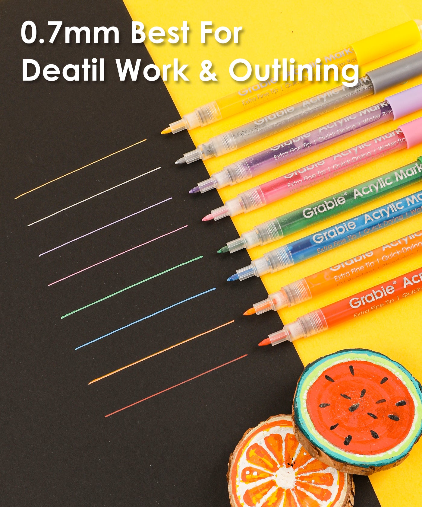 28 Colors Acrylic Paint Markers, Acrylic Paint Pens, Acrylic Pens, Acrylic  Markers, Paint Pens, Paint Markers - Grabie®