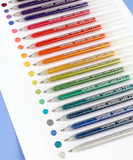 Capped Iridescent Glitter Gel Ink Pen Set Of 18