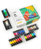 Premium Acrylic Paint Set Of 48 - 22ml Tubes