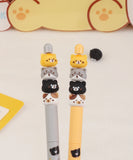 Cat Diary Bead Gel Pen Set Of 2