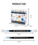 Dual Tip Watercolor Brush Pen Set Of 24