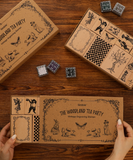 The Woodland Tea Party Vintage Engraving Wooden Stamps Set (16 Pieces)