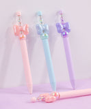 Crystal Bowknot Bead Gel Pen