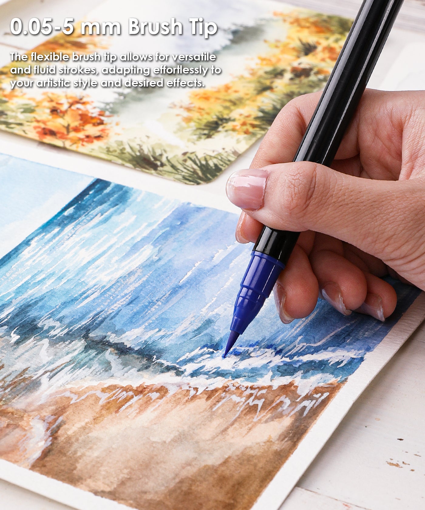 12/36 Colors Watercolor Brush Pens  Watercolor Brush Pens, 36 Colors,  Watercolor Markers with Flexible Nylon Brush Tips, Art Supplies for  Creating - Grabie®