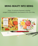 Autumn-Themed Watercolor Coloring Club Box