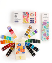 Foldable Watercolor Set Of 56 With 140LB Watercolor Coloring Bookmarks