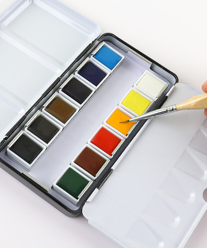 100 Solid Watercolor Paint Set Including 40 Metallic Color, Metallic  Watercolor, Metallic Paintings, Artist Watercolor - Grabie®
