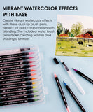 Dual Tip Watercolor Brush Pen Set Of 24