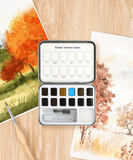 Watercolor Pocket Set Of 12 With Brush - Autumn Colors