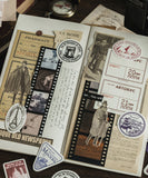 120 Pcs Vintage Imprint Label Sticker Set
