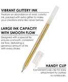 Capped Iridescent Glitter Gel Ink Pen Set Of 18