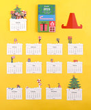 Happy Holidays 2025 Mini Calendar