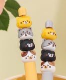 Cat Diary Bead Gel Pen Set Of 2