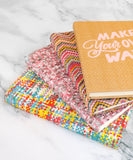 96 Sheets Rainbow Woven Straw Bound Journal