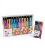 Colorful Grabie pens displayed in two sets for art, scrapbooking, and writing in the Erasable Pen Favorites Bundle