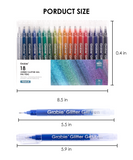 Jumbo Glitter Gel Ink Pen Set Of 18