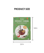 Holiday Cheers Clear Photopolymer Stamps packaging with festive cocktail design for art supplies and scrapbook projects.