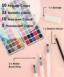 Watercolor Travel Set of 100 With Brush