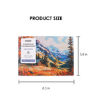 15 Sheets 140LB Landscape-Themed Watercolor Coloring Book