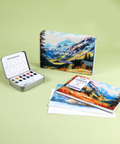 Landscape-Themed Watercolor Coloring Club Box