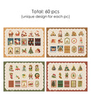 60 Pcs Christmas Overture Sticker Set