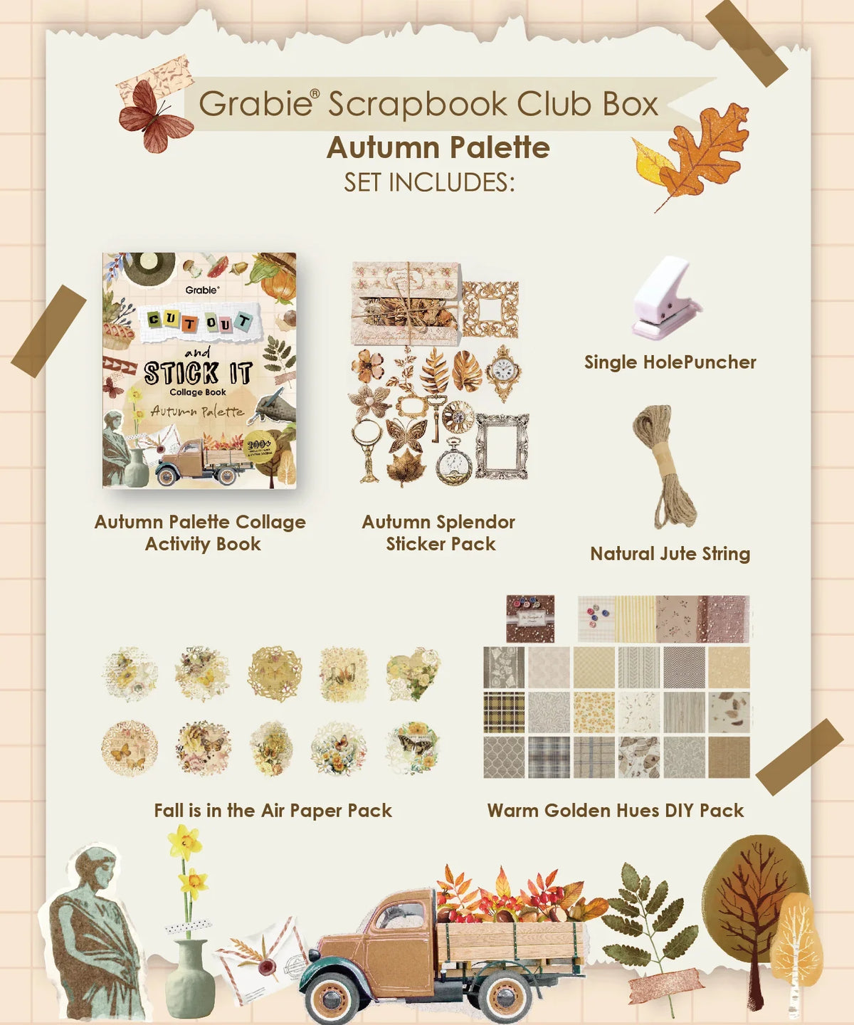 Autumn Palette-Themed Grabie Scrapbook Club Box