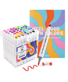 Dual-Tip Alcohol-Based Marker Set With Easy Coloring Book