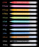 Bold & Bright Coloring Kit - Acrylic Gel Pen Set